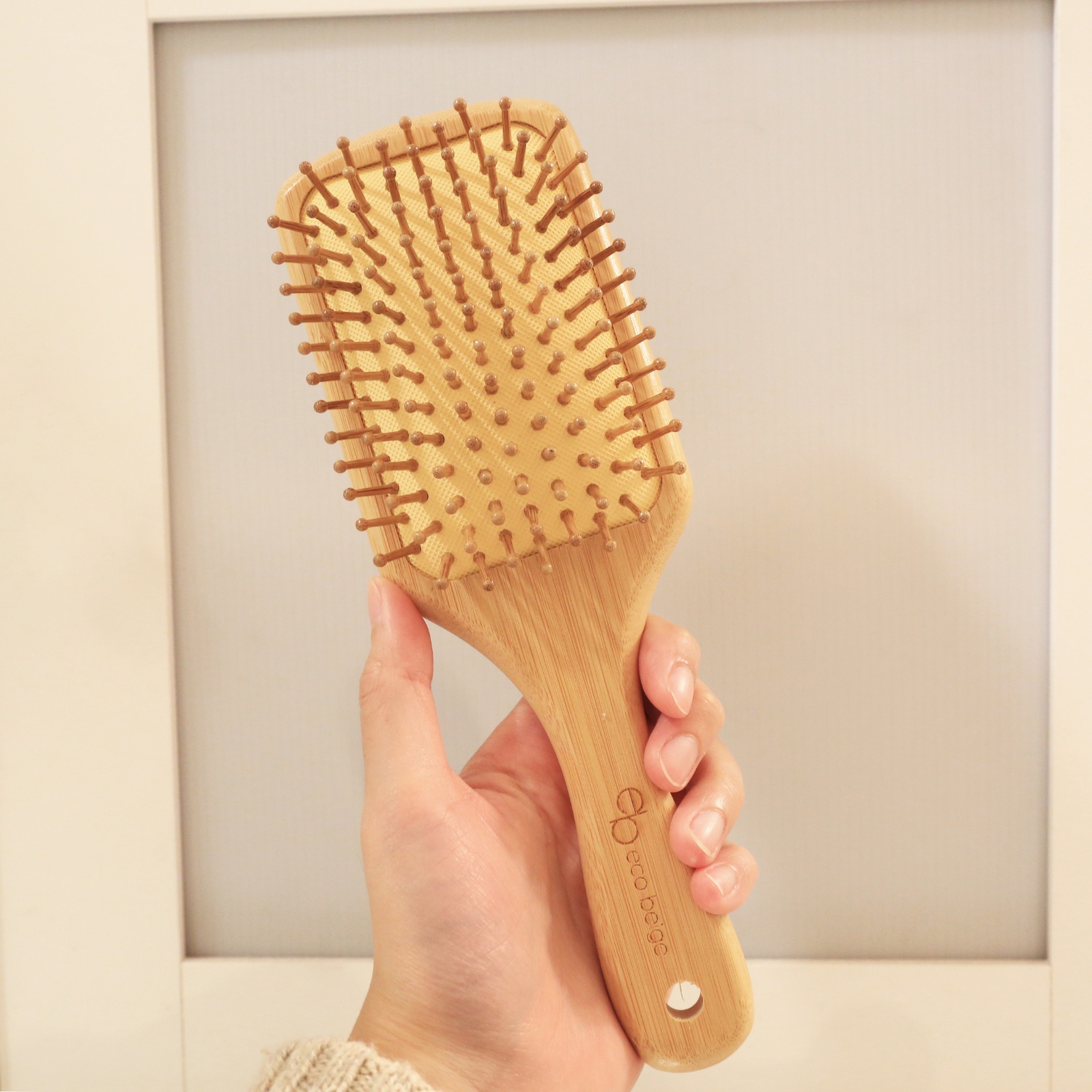Eco_Beige_Cushioned_Bamboo_Hair_Brush_Rectangle_Featured_Image