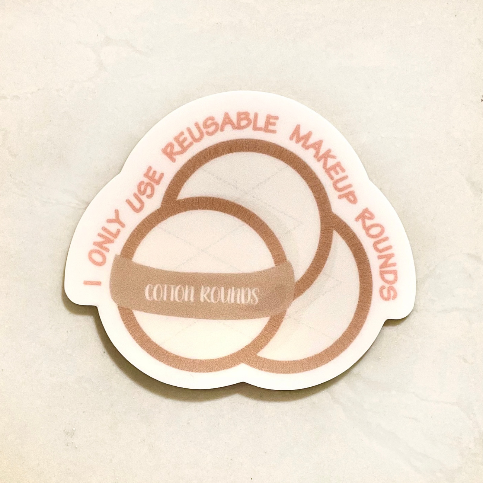 Eco_Beige_"I_Only_Use_Reusable_Makeup_Rounds"_Sticker