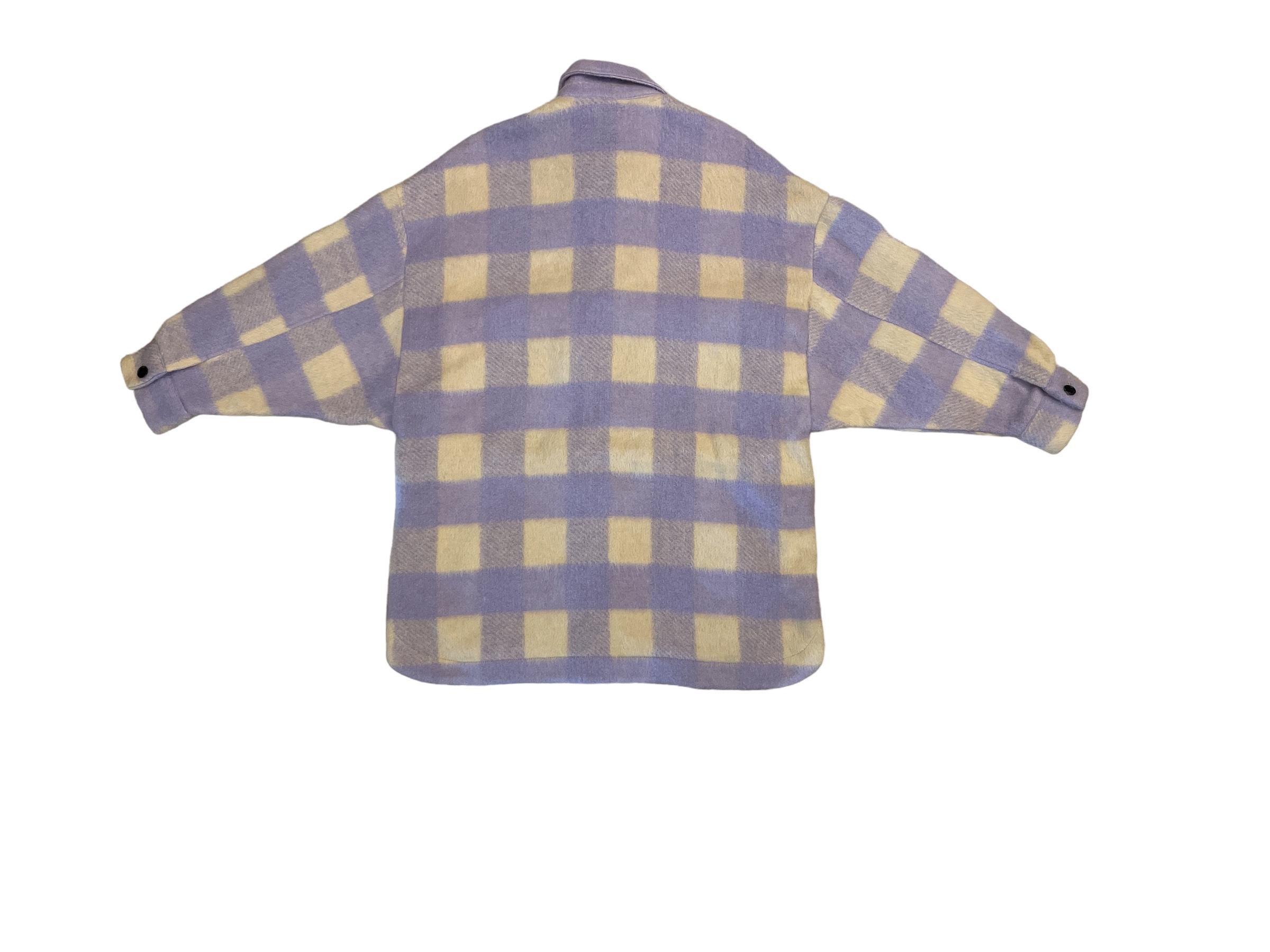 Zara_Checked_Shirt_Jacket_Beige_Lilac_Back