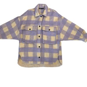 Zara_Checked_Shirt_Jacket_Beige_Lilac_Front