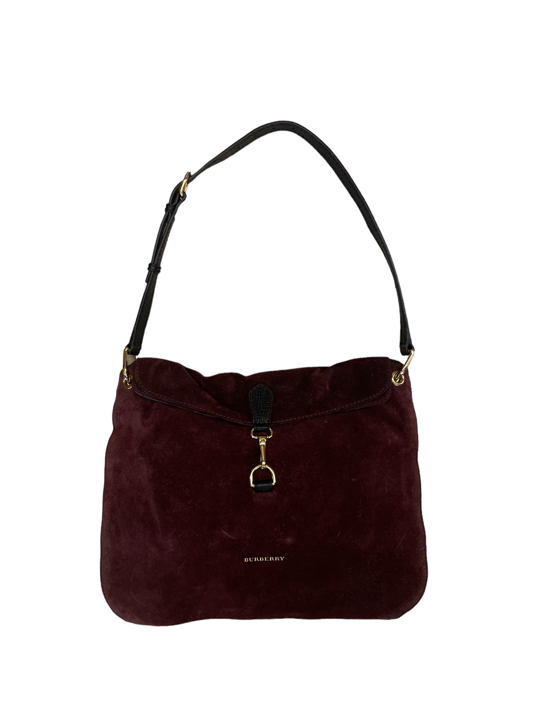 Burberry_Suede_Purple_Shoulder_Bag_Front