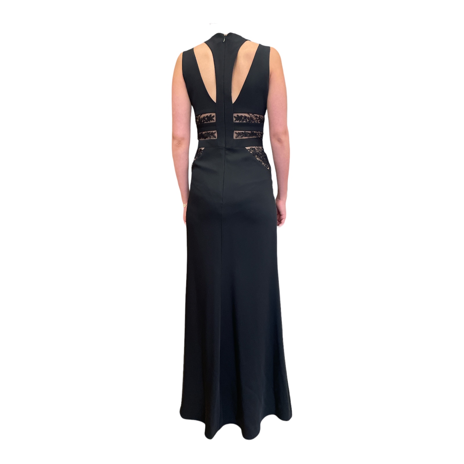 BCBG_MaxAzria_Black_Evening_Long_Gown_Back